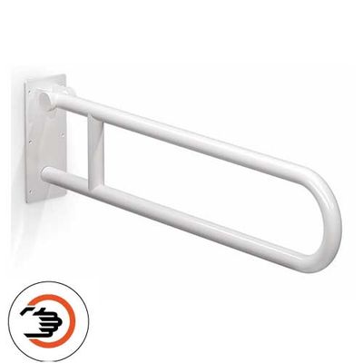 Eco Care Opklapbare muursteun 600 mm rvs-wit