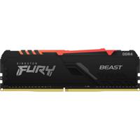 Kingston FURY Beast RGB Werkgeheugenmodule voor PC DDR4 8 GB 1 x 8 GB 2666 MHz 288-pins DIMM CL16 KF426C16BBA/8