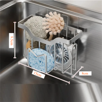 SteelEase - Roestvrijstalen Keuken Organizer voor Spoelbak & Accessoires