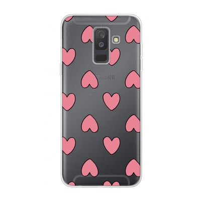 Ondersteboven verliefd: Samsung Galaxy A6 Plus (2018) Transparant Hoesje