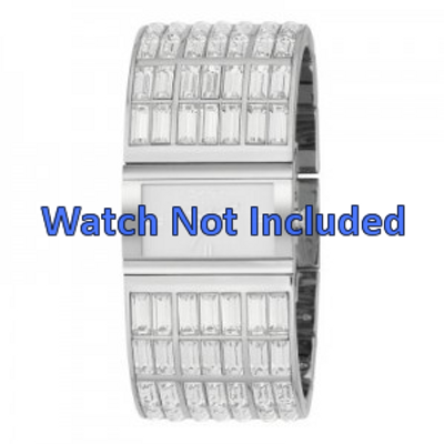 DKNY horlogeband NY-3768 Staal Zilver 20mm