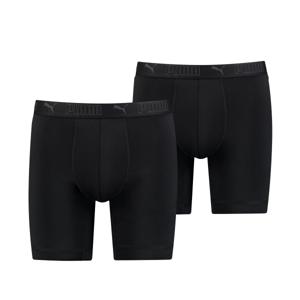 Puma Sport Boxershorts Microfiber Long 2-pack Zwart-M
