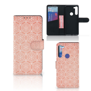 Motorola G8 Power Telefoon Hoesje Pattern Orange