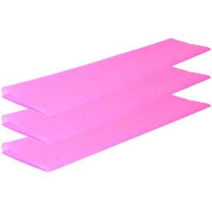 Crepe papier platte vellen - 3x - roze - 250 x 50 cm - Knutselen met papier - Knutselspullen