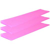 Crepe papier platte vellen - 3x - roze - 250 x 50 cm - Knutselen met papier - Knutselspullen