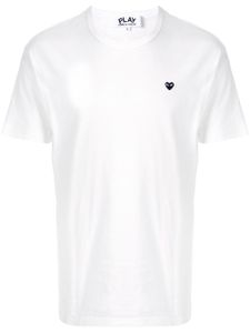 Comme Des Garçons t-shirt à logo brodé - Blanc