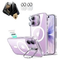 iPhone 17 Bundle Classic Hybrid Magnetic Case (Stash Stand) and Armorite Pro Privacy Screen Protector - Clear
