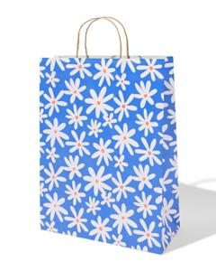 HEMA Cadeautas XL Bloem Blauw
