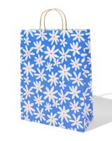 HEMA Cadeautas XL Bloem Blauw