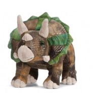 Pluche Triceratops dinosaurus knuffel 24 cm speelgoed   - - thumbnail