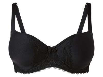 esmara Dames spacer-bh - plus size (Zwart, 85D)