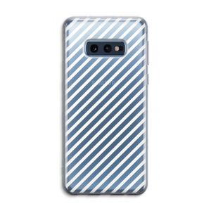 Strepen zwart-wit: Samsung Galaxy S10e Transparant Hoesje