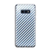 Strepen zwart-wit: Samsung Galaxy S10e Transparant Hoesje