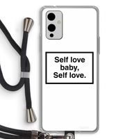 Self love: OnePlus 9 Transparant Hoesje met koord
