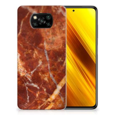 Xiaomi Poco X3 | Poco X3 Pro | TPU | Siliconen hoesje | Marmer Bruin