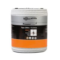 Gallagher PowerLine lint 12,5mm wit 200m - 026237 026237