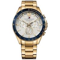Tommy Hilfiger 1791121 verfijnd sporthorloge van goudkleurig roestvrij staal voor heren Tommy Hilfiger 1791121 verfijnd sporthorloge van goudkleurig roestvrij staal voor heren