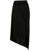 Rabanne jupe mi-longue à taille ceinturée - Noir Rabanne jupe mi-longue à taille ceinturée - Noir