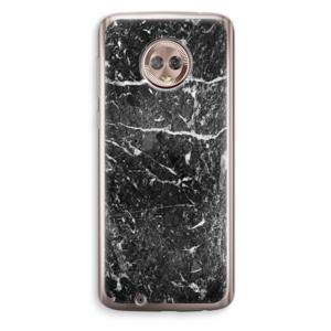 Zwart marmer: Motorola Moto G6 Transparant Hoesje