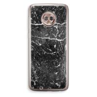 Zwart marmer: Motorola Moto G6 Transparant Hoesje