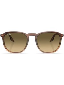 Ray-Ban lunettes de soleil Erika à monture ronde - Marron