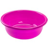 Grote kunststof teiltje/afwasbak rond 20 liter roze - Afwasbak - thumbnail