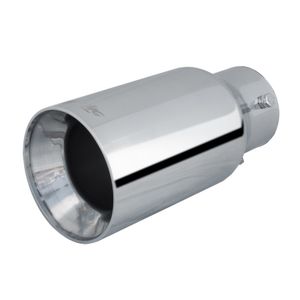 Simoni Racing Uitlaatsierstuk Rond/Recht RVS - Ø90xL185mm - Montage 34-59mm SRTRX89