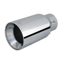 Simoni Racing Uitlaatsierstuk Rond/Recht RVS - Ø90xL185mm - Montage 34-59mm SRTRX89