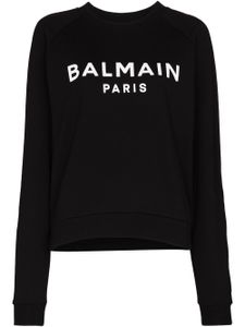 Balmain sweat à logo imprimé - Noir