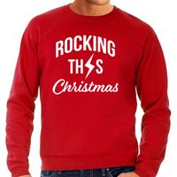Rocking this Christmas foute Kerstsweater / Kersttrui rood voor heren - thumbnail
