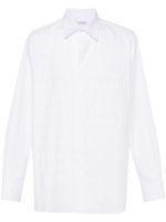 Valentino Garavani chemise en coton à slogan imprimé - Blanc - thumbnail