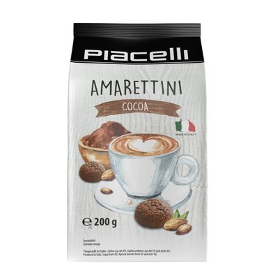 Amarettini Cacao - Italiaanse bitterkoekjes - 200 gram