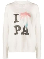 Palm Angels pull I Love PA en maille - Blanc