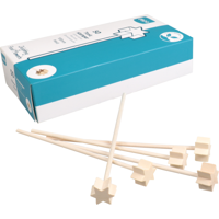 Depa stamper/roerstaafje ster 15.5cm hout (50 stuks)