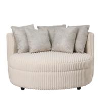 Loveseat Fayen Taupe - 5 Kussens.