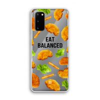 Eat Balanced: Samsung Galaxy S20 Transparant Hoesje