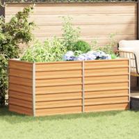 Verhoogde plantenbak Licht Bruin 160 x 80 x 77 cm