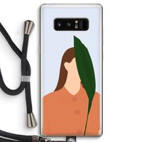 Leaf: Samsung Galaxy Note 8 Transparant Hoesje met koord Leaf: Samsung Galaxy Note 8 Transparant Hoesje met koord