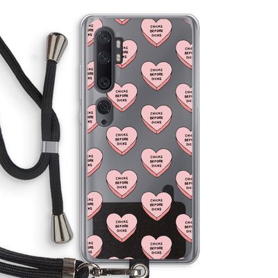Chicks before dicks: Xiaomi Mi Note 10 Transparant Hoesje met koord