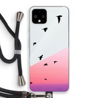 Fly away: Pixel 4 Transparant Hoesje met koord