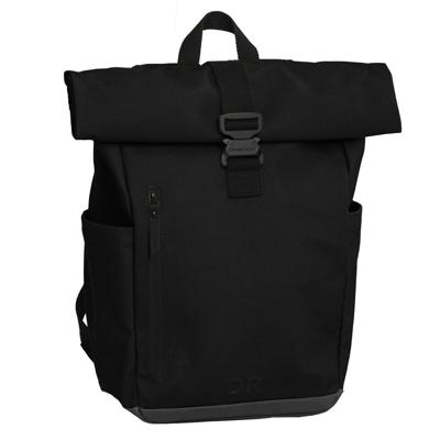 Daniel Ray Gecoat Canvas Rolltop Rugzak 15.6&apos;&apos; Griffith Zwart