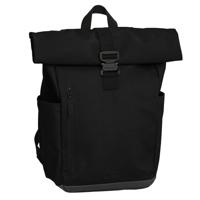 Daniel Ray Gecoat Canvas Rolltop Rugzak 15.6&apos;&apos; Griffith Zwart