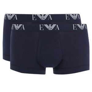 Armani Shorts Monogram 2-pack blauw