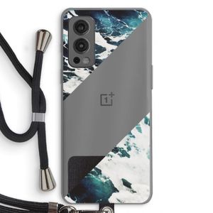Golven: OnePlus Nord 2 5G Transparant Hoesje met koord