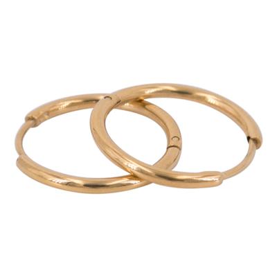 Kalli Oorringen Rond Smal Goud 1.5 cm | 1896