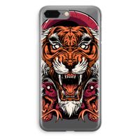 Tiger and Rattlesnakes: iPhone 8 Plus Transparant Hoesje