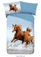Good Morning Kinderdekbedovertrek "paarden" - Multi - (140x200 cm) - Katoen