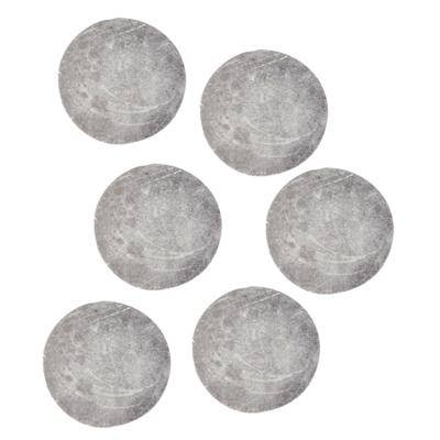 Magneten rond - zelfklevend - grijs - 6x stuks - D15 mm - hobby magneetjes