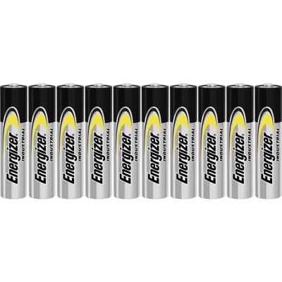 Energizer Industrial LR03 AAA batterij (potlood) Alkaline 2.85 Ah 1.5 V 10 stuk(s)