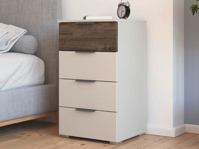 Commode SAJORIS 4 lades kasjmier/atlantische eik